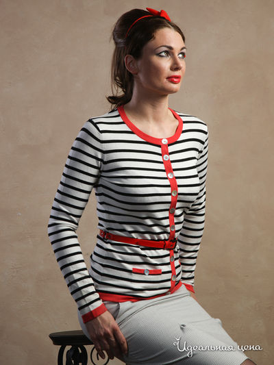 Кардиган Mono collection, цвет цвет черный / белый