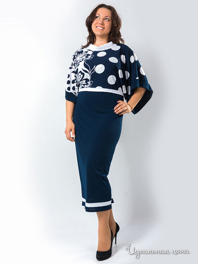 Платье Wisell, цвет цвет белый / синий