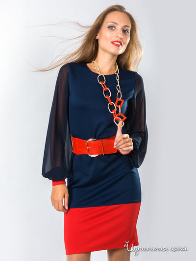 Платье Wisell, цвет цвет синий / красный