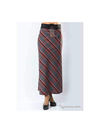 Юбка Wisell, цвет цвет серый / красный