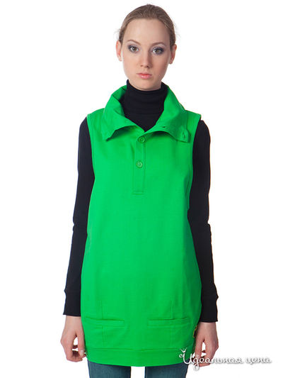Жилет People, цвет цвет зеленый