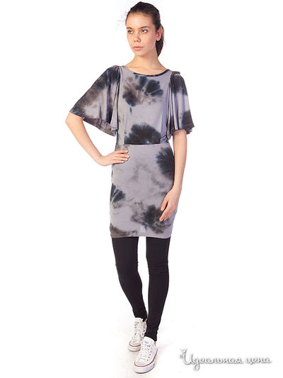 Платье People, цвет цвет серый