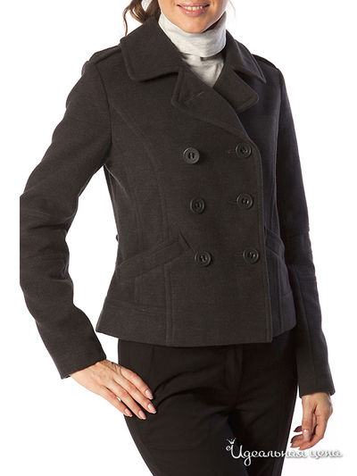 Пальто People, цвет цвет темно-серый