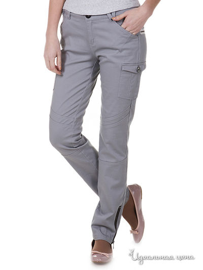 Брюки People, цвет цвет серый