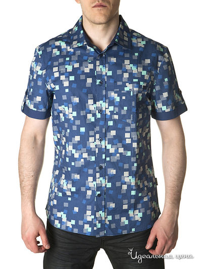 Рубашка People, цвет цвет синий