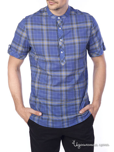 Рубашка People, цвет цвет синий