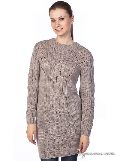 Платье People, цвет цвет серый