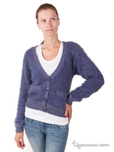 Кардиган People, цвет цвет сине-фиолетовый