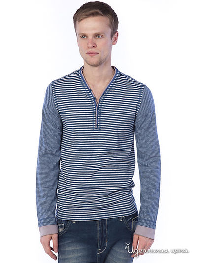 Лонгслив People, цвет цвет белый / синий