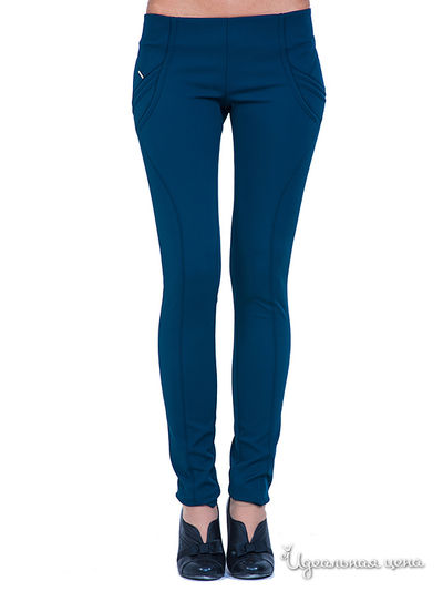 Брюки Anna Rita N, цвет цвет зеленый / голубой