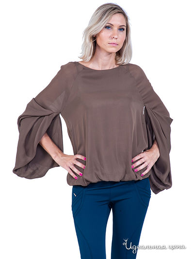 Блуза Anna Rita N, цвет цвет коричневый