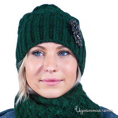 Шапка Anna Rita N, цвет цвет зеленый