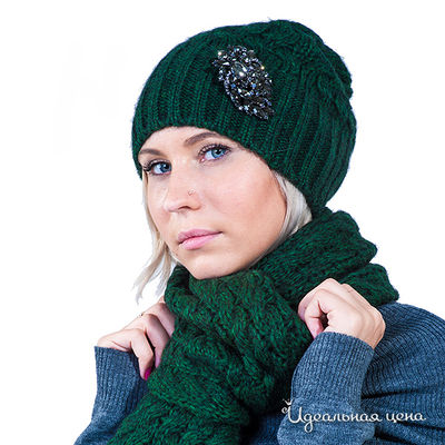 Шарф Anna Rita N, цвет цвет зеленый