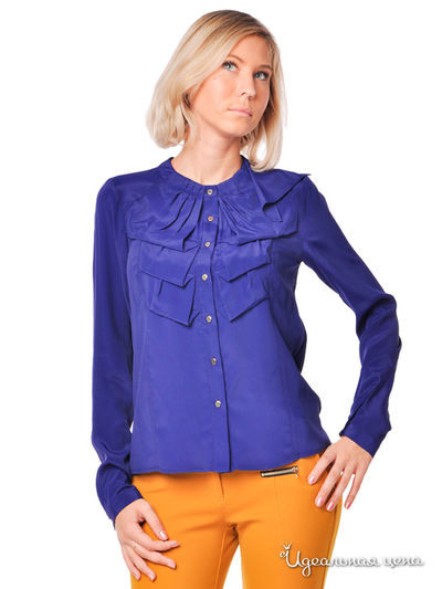 Блуза Atos Lombardini, цвет цвет синий