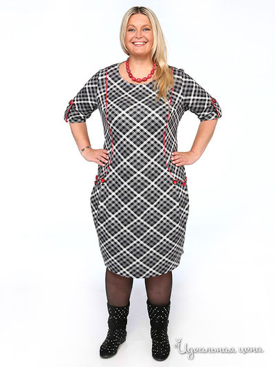 Платье Зар-Стиль, цвет цвет серый / черный