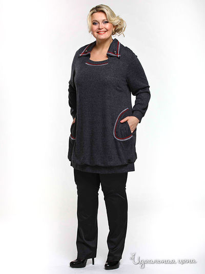 Туника Зар-Стиль, цвет цвет темно-серый