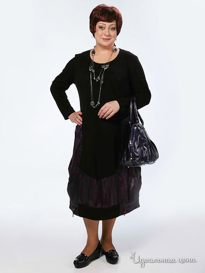 Платье Зар-Стиль, цвет цвет черный / фиолетовый