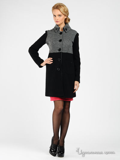 Пальто Christina Dea, цвет цвет черный / серый