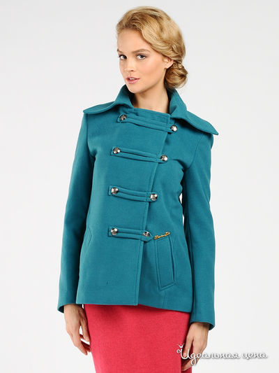 Пальто Christina Dea, цвет цвет бирюзовый