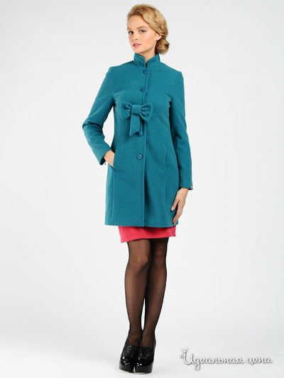 Пальто Christina Dea, цвет цвет бирюзовый