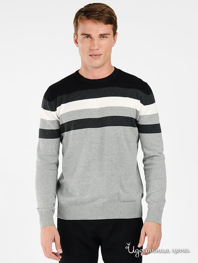 Джемпер Tom Tailor, цвет цвет серый / белый / черный