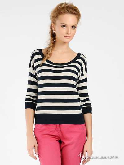 Джемпер Tom Tailor, цвет цвет темно-синий / молочный