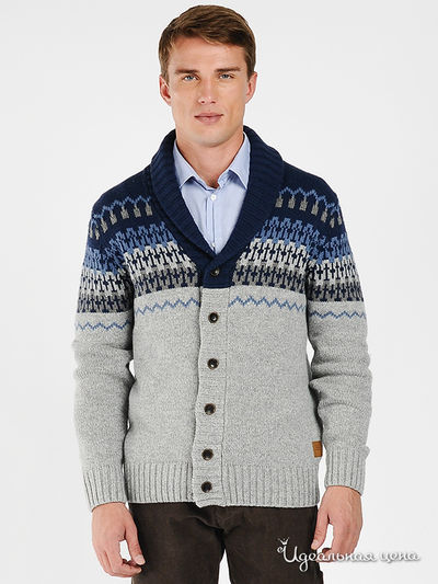 Кардиган Tom Tailor, цвет цвет синий / серый / голубой