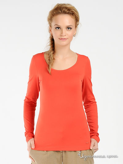 Лонгслив Tom Tailor, цвет цвет морковный