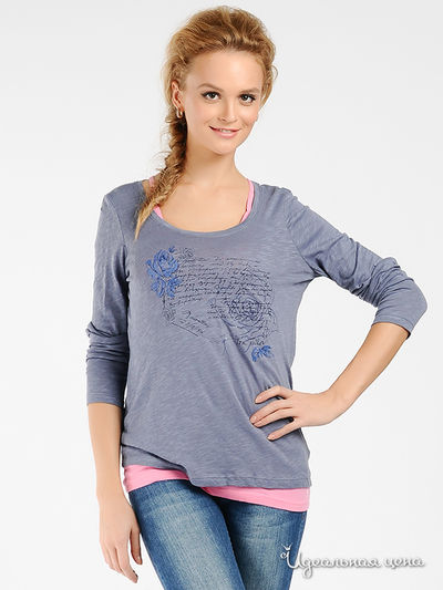 Лонгслив Tom Tailor, цвет цвет лиловый