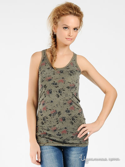 Топ Tom Tailor, цвет цвет серо-зеленый