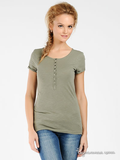 Футболка Tom Tailor, цвет цвет оливковый