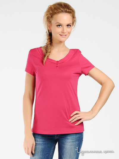 Футболка Tom Tailor, цвет цвет малиновый
