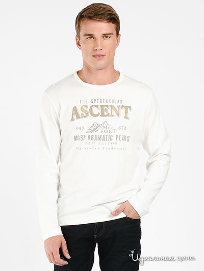 Лонгслив Tom Tailor, цвет цвет белый