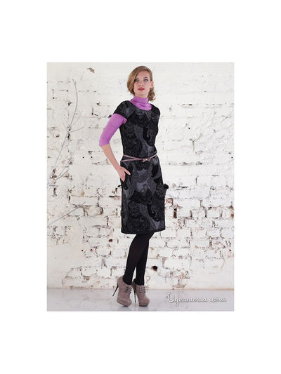 Платье Valeria Lux, цвет цвет черный / серый