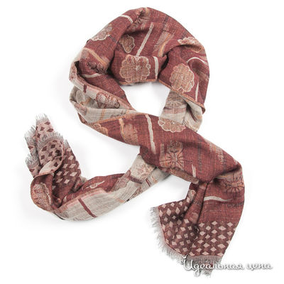 Палантин Venera, цвет цвет бордовый / серый