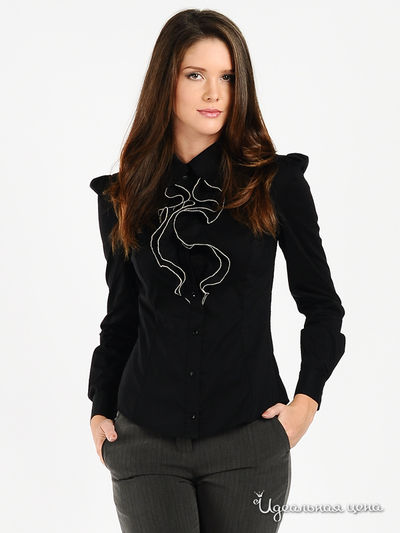 Блузка Quattro, цвет цвет черный