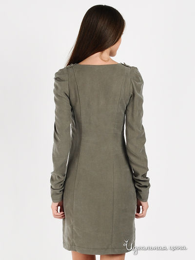 Платье Quattro женское, цвет серо-коричневый