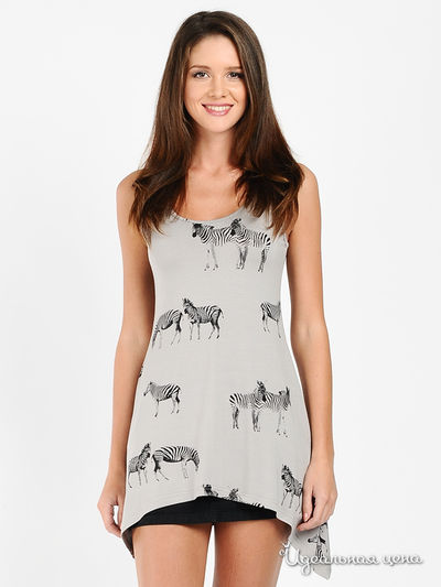 Топ Quattro, цвет цвет серый