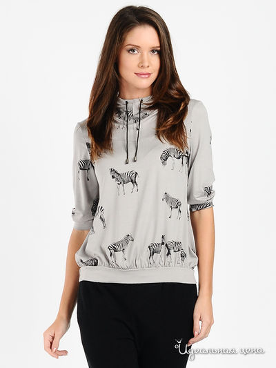 Блуза Quattro, цвет цвет светло-серый