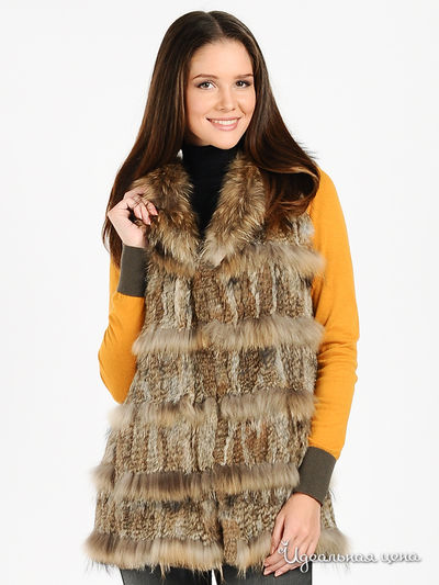 Жилет Franco Vello, цвет цвет песочный / коричневый