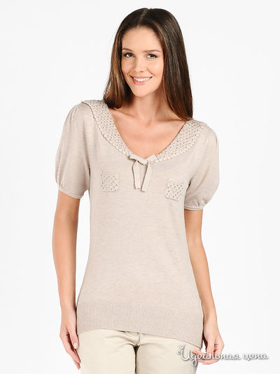 Пуловер Leo Guy, цвет цвет бежевый