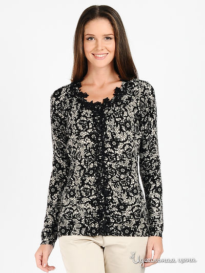 Твинсет Leo Guy, цвет цвет черный / кремовый