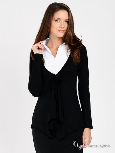 Блуза Mirella Sole, цвет цвет черный / белый