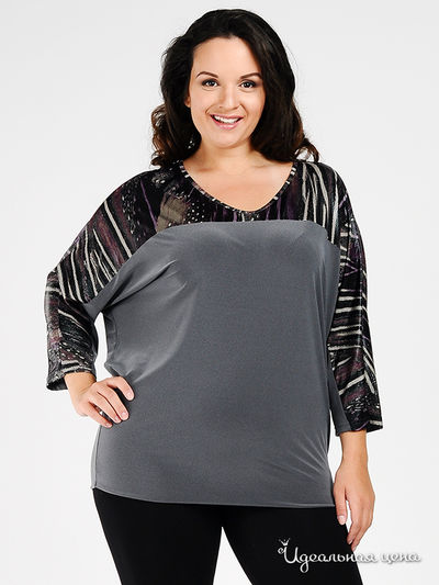 Туника Пава, цвет цвет серый / фиолетовый