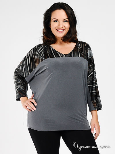 Туника Пава, цвет цвет серый / черный