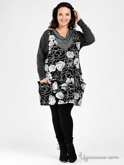 Туника Пава, цвет цвет черный