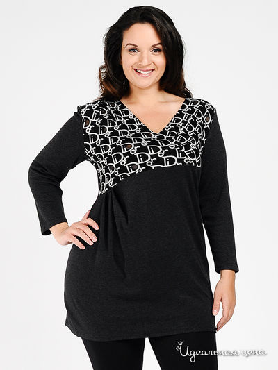 Туника Пава, цвет цвет темно-серый