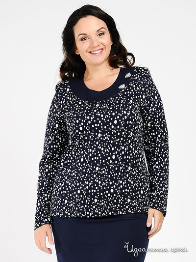 Блуза Пава, цвет цвет темно-синий