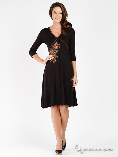 Платье Наталья Новикова, цвет цвет черный