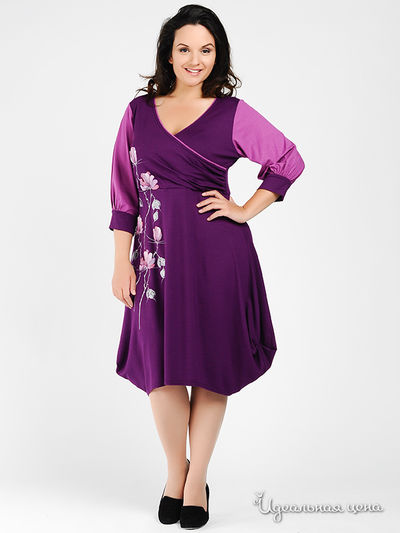 Платье Наталья Новикова, цвет цвет пурпурный / сиреневый